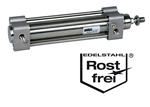 Edelstahl Zylinder DIN ISO 15552