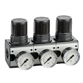 Druckregelventil mit beidseitiger Druckversorgung G 1/4 - G 1/2